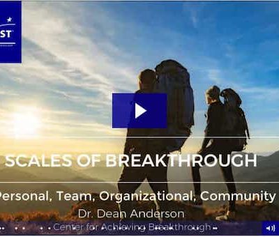 Scales of Breakthrough – Personal, Team, Organizational, Community Scales of Breakthrough - Personal, Team, Organizational, Community